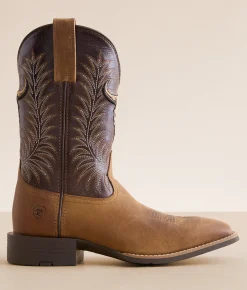Shoes | Ariat Sport Steer Skull Leather Cowboy Boot Sandstorm Bitter Chocolat