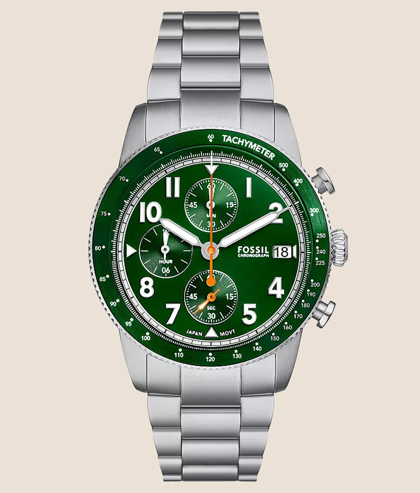 Activewear | Fossil Sport Trouer Chronograph Watch Silver