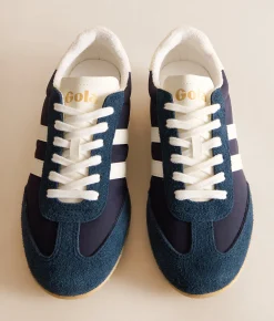 Gola® Sprinter Leather Sneaker Green Off White