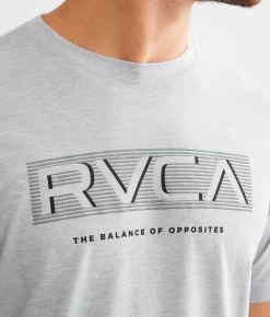 Graphic T-Shirts|Activewear | RVCA Sprints Sport T-Shirt Charcoal Heather Sport