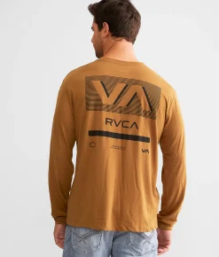 Graphic T-Shirts | RVCA Sprints Sport T-Shirt Tobacco Sport