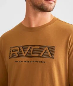 Graphic T-Shirts | RVCA Sprints Sport T-Shirt Tobacco Sport
