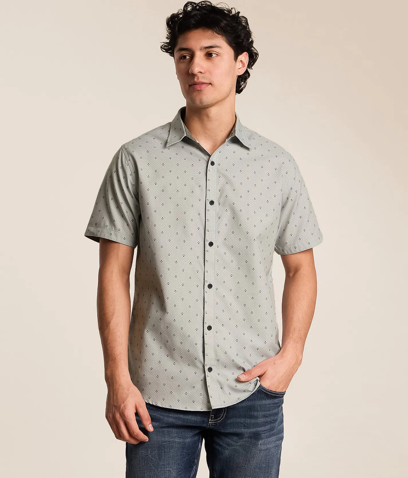 Departwest Squared Standard Shirt Pearl Blue Clearance