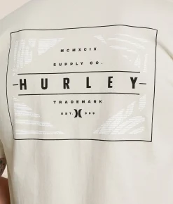 Tops|Graphic T-Shirts | Hurley Square Fronds T-Shirt Cream
