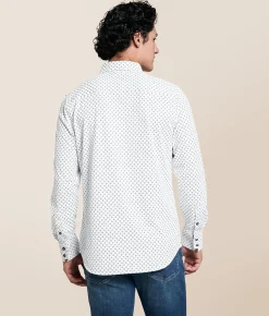 J.B. Holt Square Knit Standard Performance Stretch Shirt White Tobacco Hot
