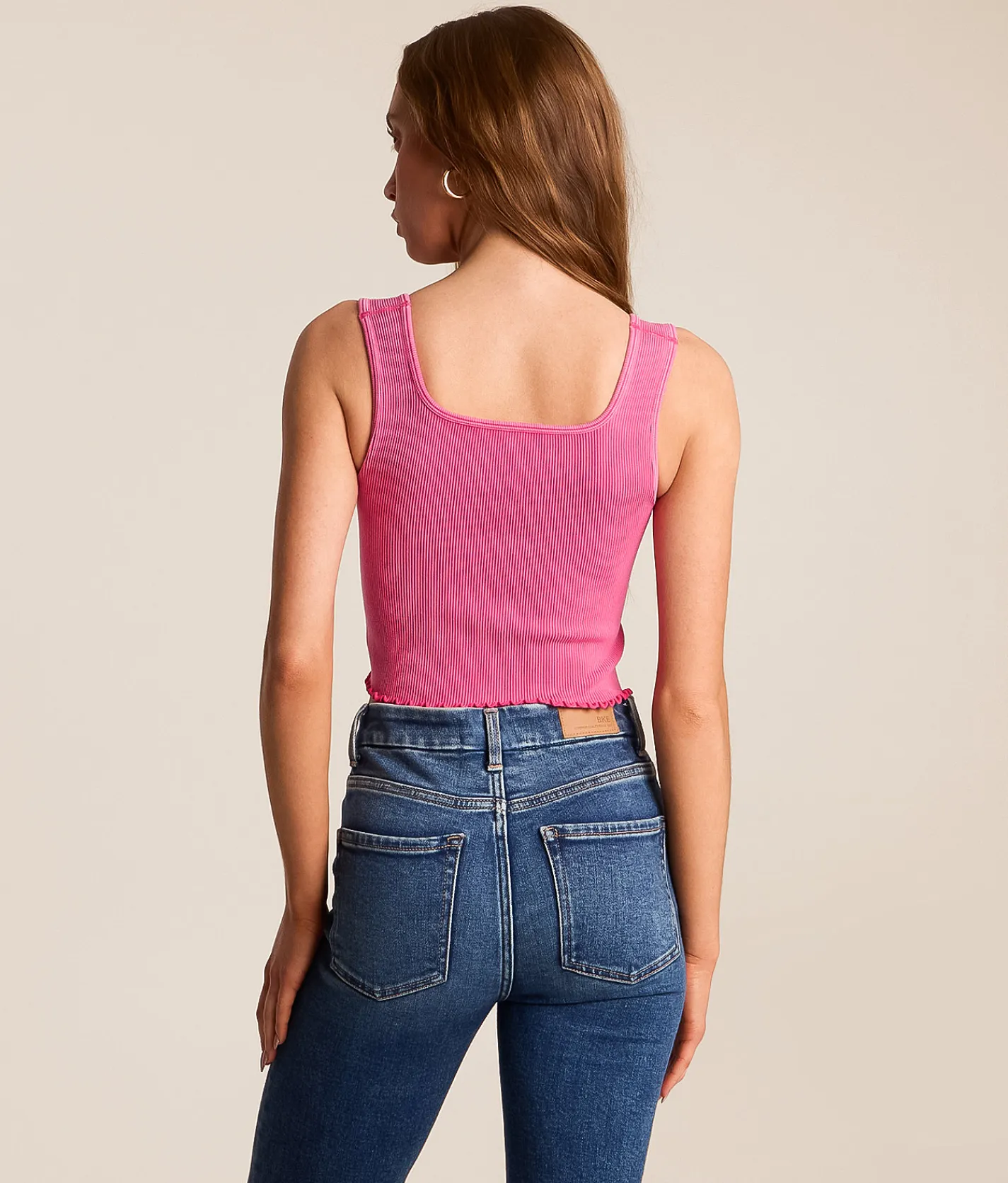 Tops | FITZ + EDDI Square Neck Brami Fuchsia Purple