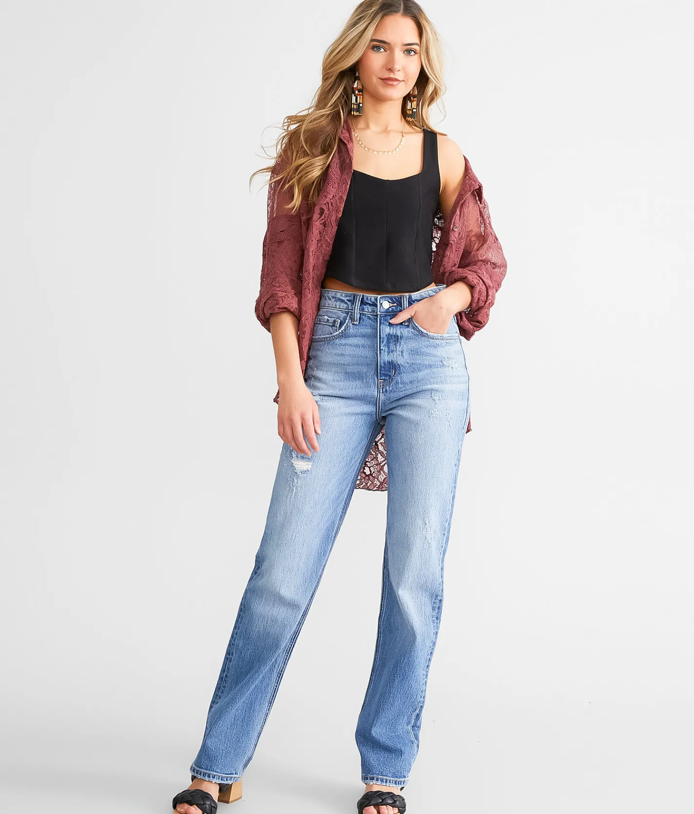 KanCan Signature 90s Straight Stretch Jean Rami Online