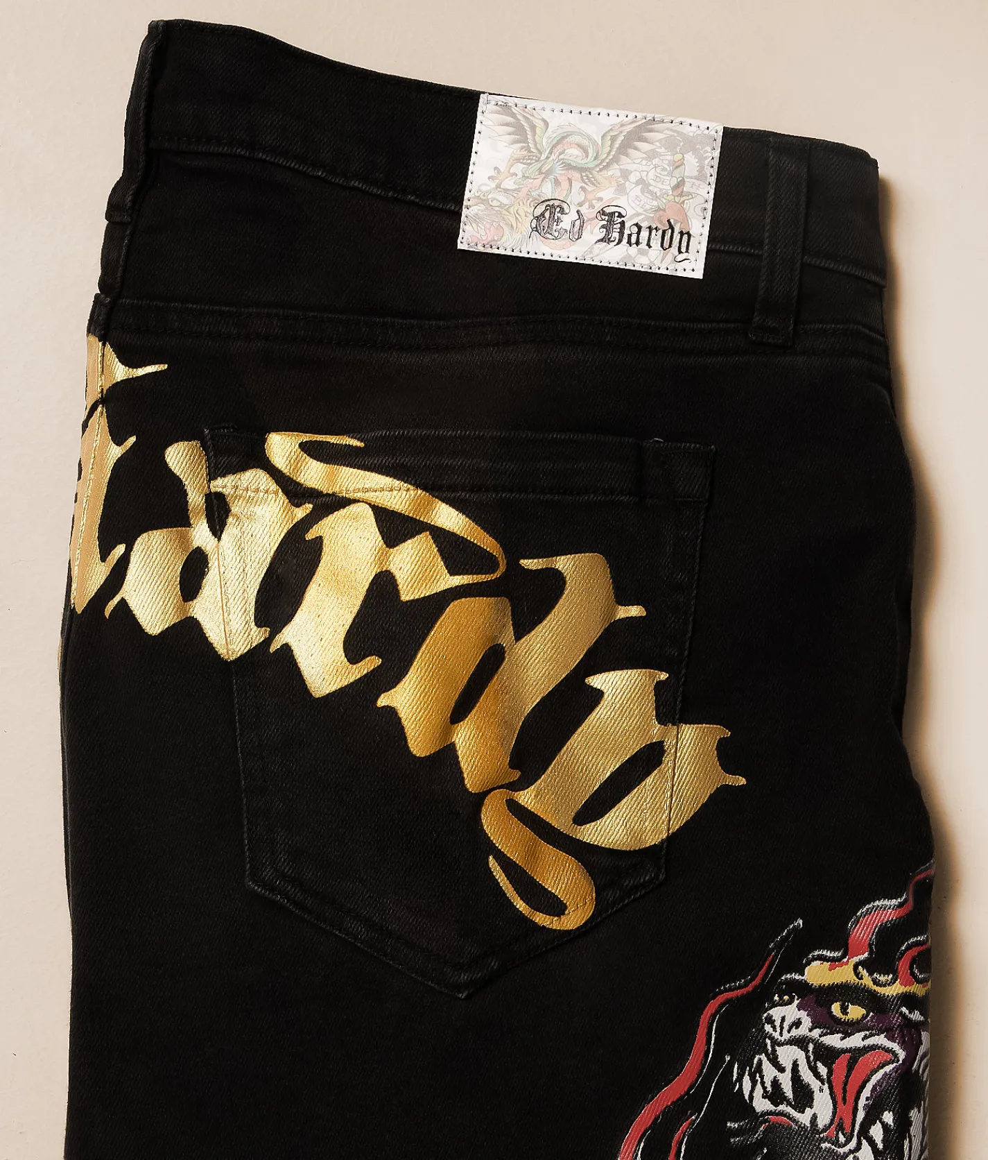 Bottoms|Jeans | Ed Hardy Stacked Boot Stretch Jean Cobra Flame