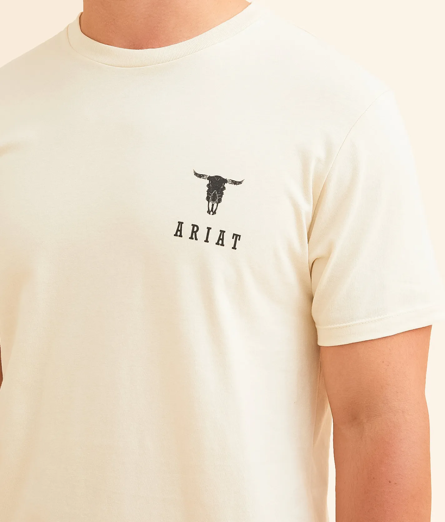 Ariat Stacked Skull America T-Shirt Wood Ash Outlet