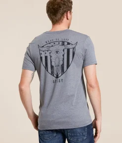 Ariat Stacked Skull T-Shirt Athletic Heather Clearance