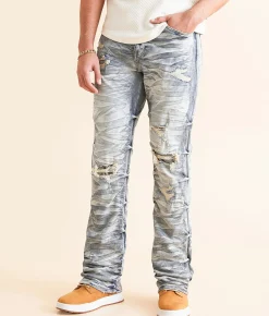 Sale Jeans|Bottoms | Smoke Rise® Stacked Straight Stretch Jean Blue Toast