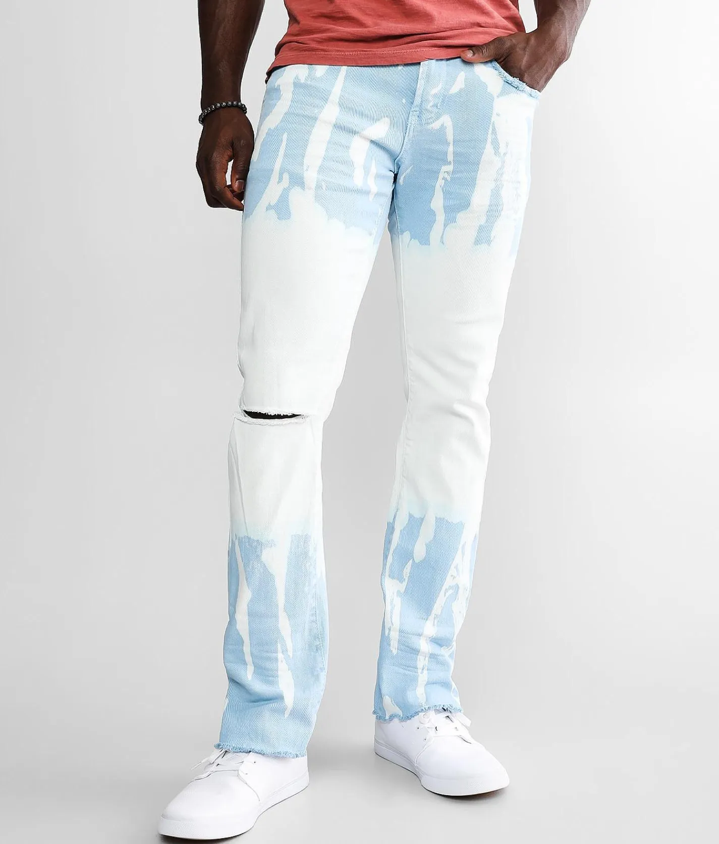 PREME Stacked Stretch Jean Powder Blue Ombre Best