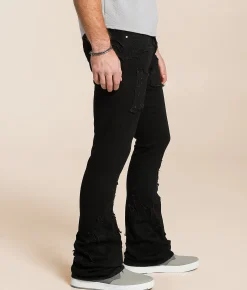 Sale Jeans|Bottoms | First Row® Stacked Stretch Jean Black
