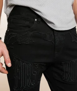 Sale Jeans|Bottoms | First Row® Stacked Stretch Jean Black