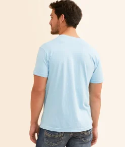 Graphic T-Shirts | Hurley Stacked Up T-Shirt Blue Dream