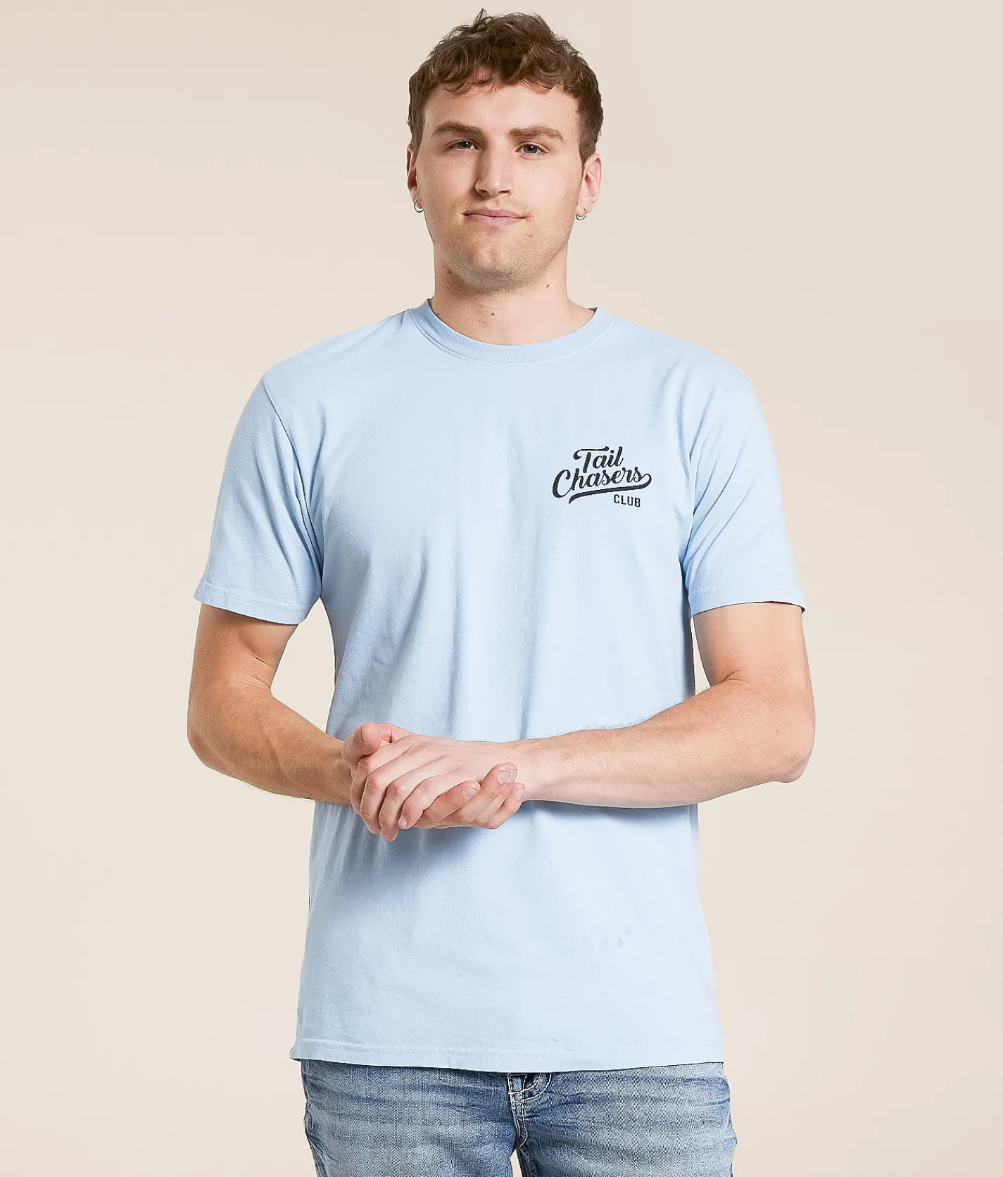 Tail Chasers Club Stacking Ducks T-Shirt Chambray Hot