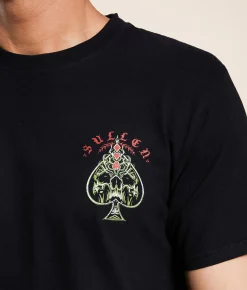 Graphic T-Shirts | Sullen Stack The Deck T-Shirt Jet Black