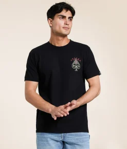 Graphic T-Shirts | Sullen Stack The Deck T-Shirt Jet Black