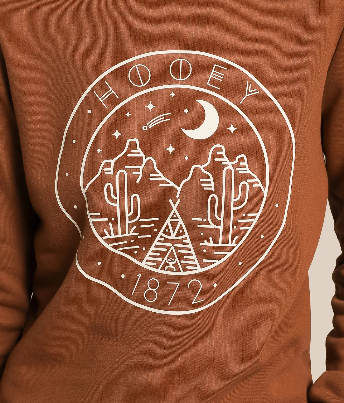 Hooey Stallion Crew Pullover Brown Discount