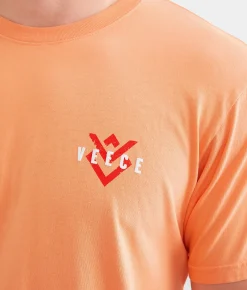 Veece Stamped In T-Shirt Apricot Online