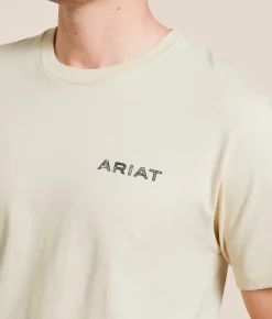 Ariat Stamped Valley T-Shirt Wood Ash Online