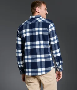 Tops | Outpost Makers Standard Flannel Shirt Navy