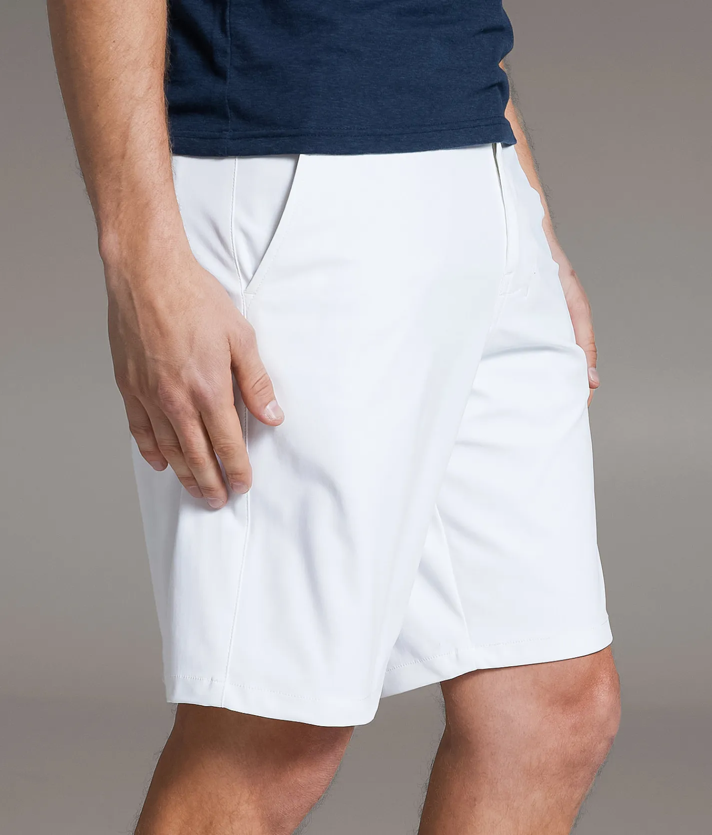 BKE Standard Hybrid Short White New
