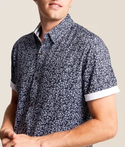 Tops | J.B. Holt Standard Performance Stretch Shirt Navy Purple