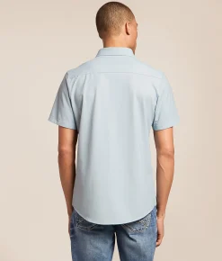 Tops | J.B. Holt Standard Performance Stretch Shirt Blue Grey