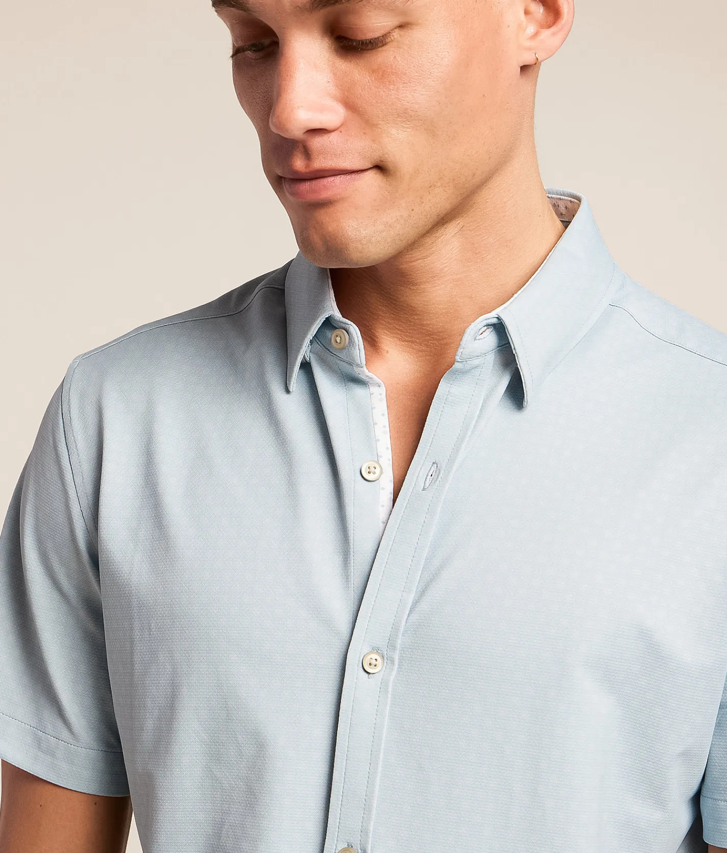 Tops | J.B. Holt Standard Performance Stretch Shirt Blue Grey