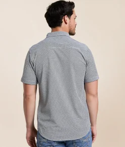 Tops | J.B. Holt Standard Performance Stretch Shirt White Black Tan
