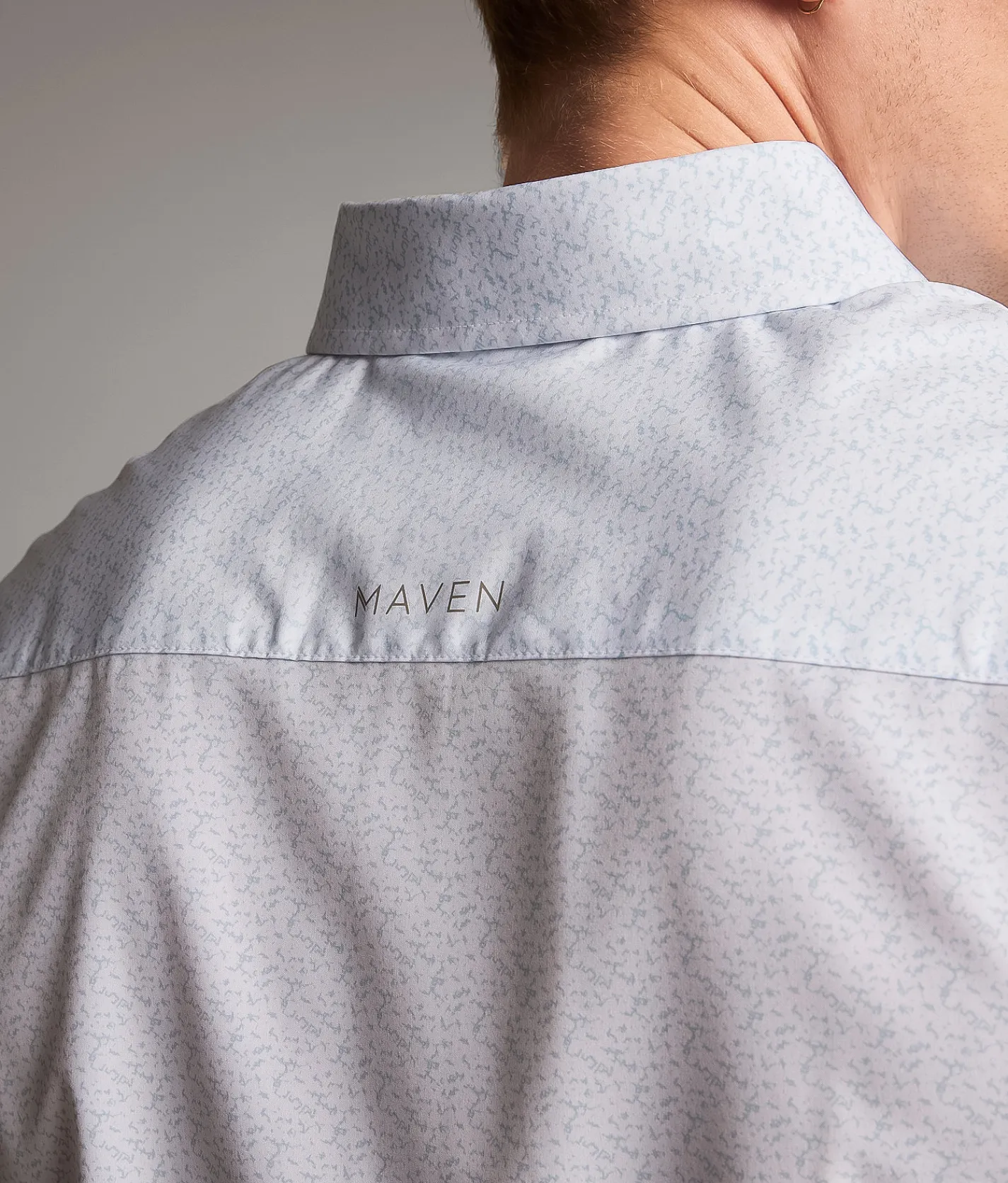 Maven Co-op Standard Performance Stretch Shirt White Light Blue Online