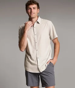 Maven Co-op Standard Performance Stretch Shirt Cream Tan Clearance