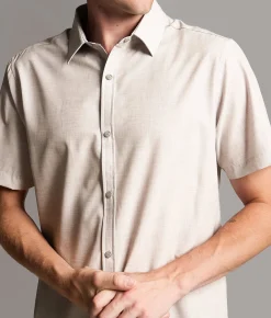 Maven Co-op Standard Performance Stretch Shirt Cream Tan Clearance