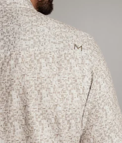 Maven Co-op Standard Performance Stretch Shirt White Tan Sale