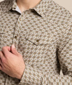 Gentry County Standard Performance Stretch Shirt Taupe Brown Outlet