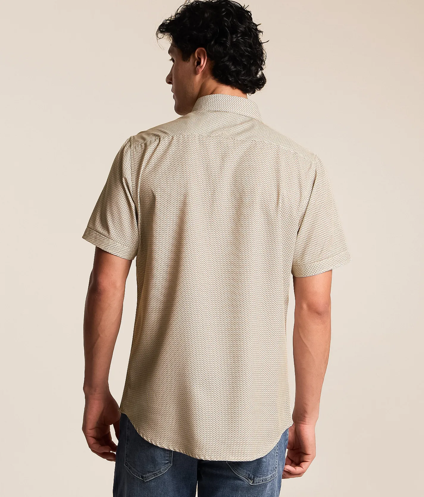Tops | J.B. Holt Standard Performance Stretch Shirt White Tan