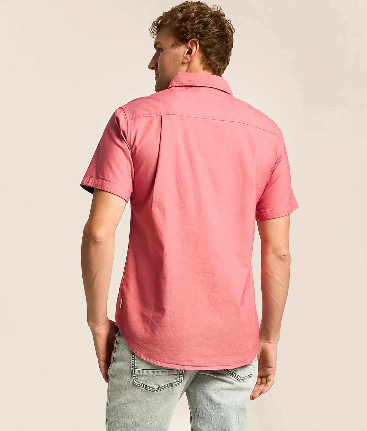 Departwest Standard Solid Stretch Shirt Raspberry Wine Online