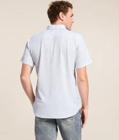 J.B. Holt Standard Stretch Shirt White Grey Mint Clearance