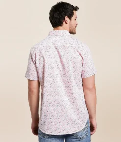 Tops | J.B. Holt Standard Stretch Shirt White Coral