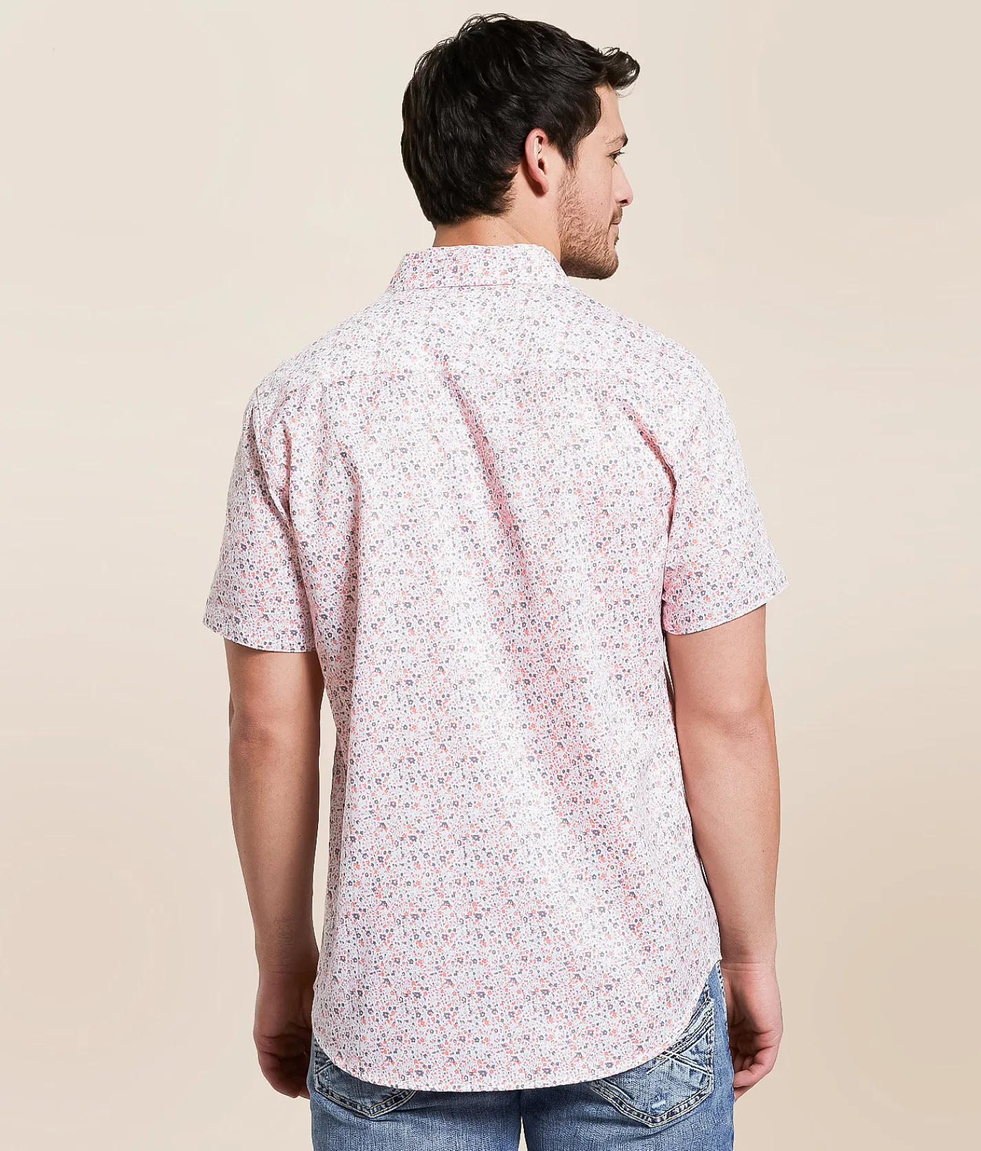 Tops | J.B. Holt Standard Stretch Shirt White Coral