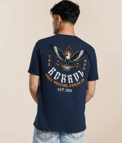 Graphic T-Shirts | Rock Revival Stanford T-Shirt Navy
