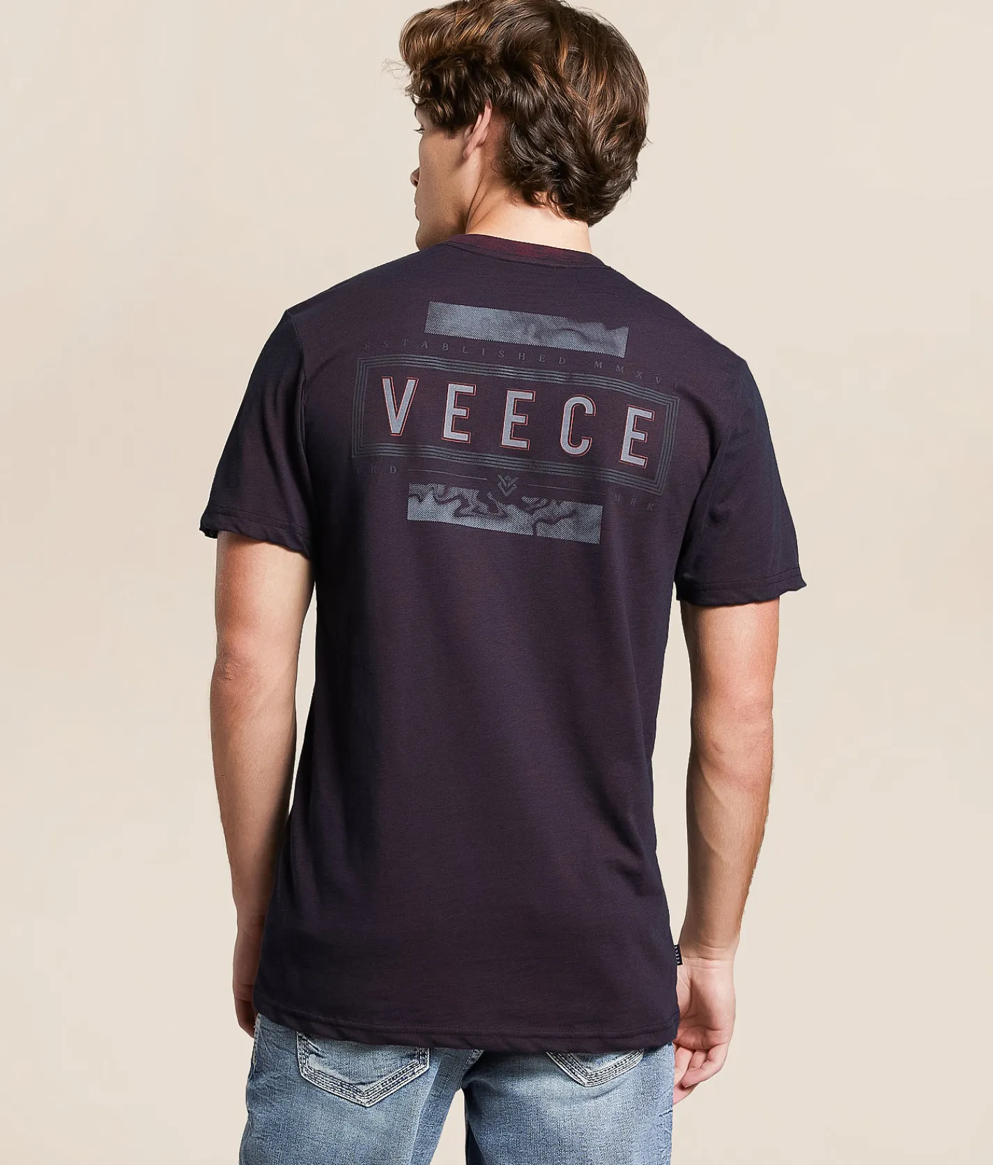 Veece Star Bound T-Shirt Dirty Red Proslub