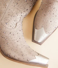 Very G Starburst Glitz Western Boot Taupe Sale