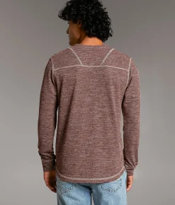 Tops | BKE Starling Knit Henley Burgundy