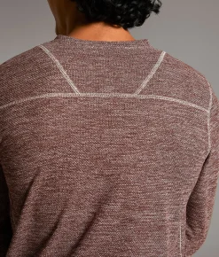 Tops | BKE Starling Knit Henley Burgundy