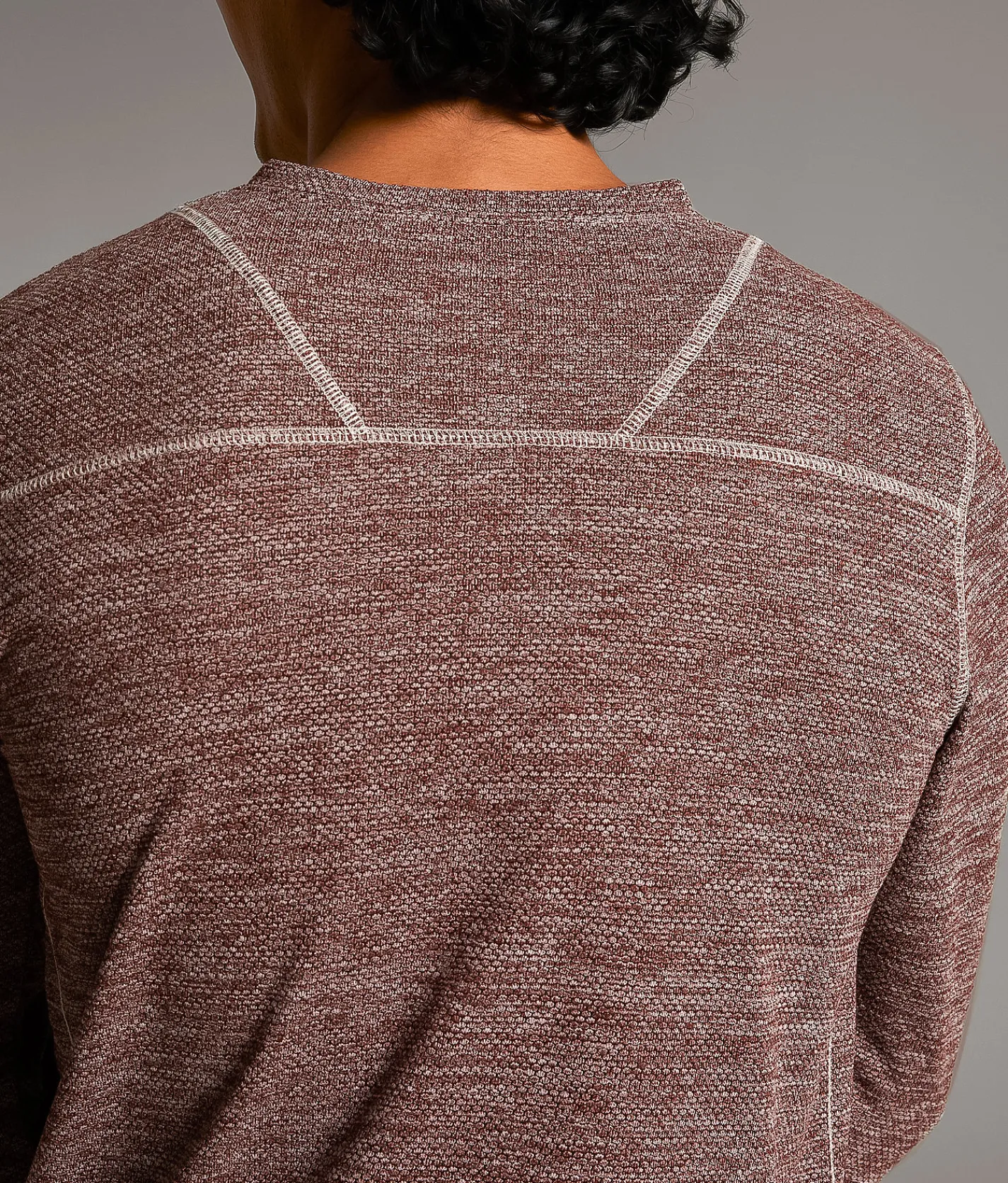 Tops | BKE Starling Knit Henley Burgundy