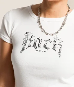 Tops | Rock Revival Star Rock T-Shirt White