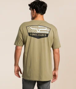Kimes Ranch Stars Stripes T-Shirt Light Olive Sale