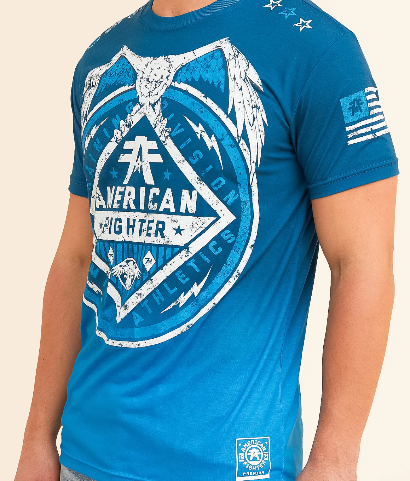 Graphic T-Shirts | American Fighter Staten Island T-Shirt White Multi